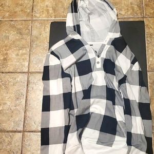 Black and white hoodie
